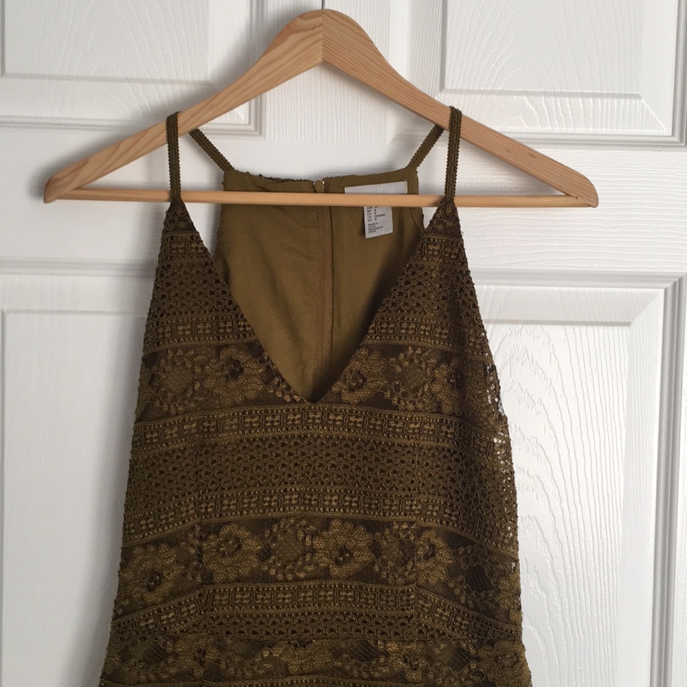 Stunning olive green dress